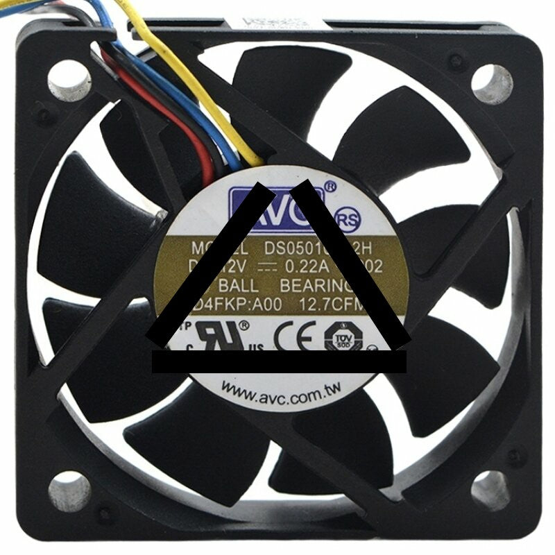 AVC DS05010B12H DC 12V 0.22A 5010 Bearing Axial Cooling Fan