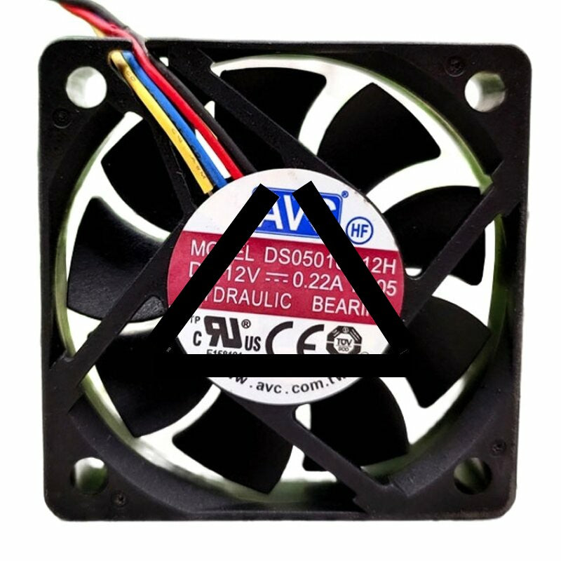 AVC DS05010R12H DC 12V 0.22A 2 Wires / 3 Wires / 4 Wires Axial Cooling Fan