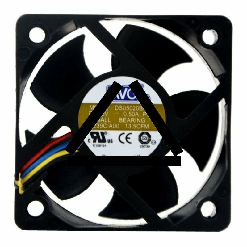 AVC DS05020B05H DC 5V 0.50A 2 Wires / 3 Wires / 4 Wires Axial Cooling Fan