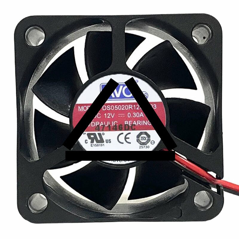 AVC DS05020R12U DC 12V 0.30A 5020 Hydraulic Bearing Axial Cooling Fan