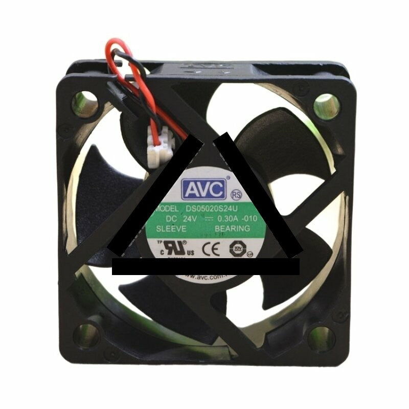AVC DS05020S24U DC 24V 0.30A 2 Wires Axial Cooling Fan