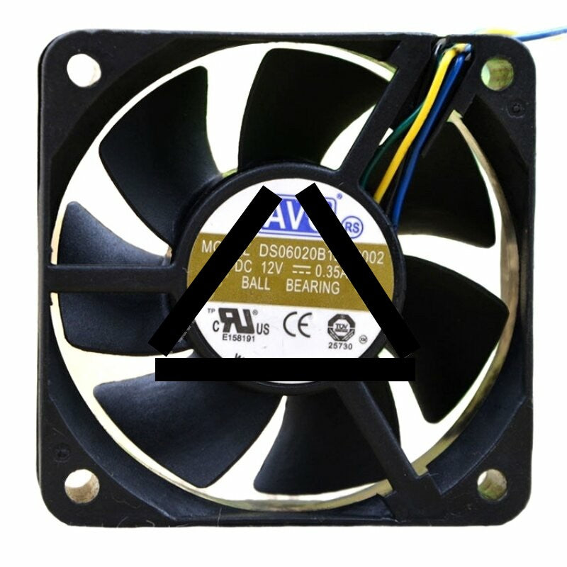 AVC DS06020B12UP002 DC 12V 0.35A 2 Wires / 3 Wires / 4 Wires Axial Cooling Fan
