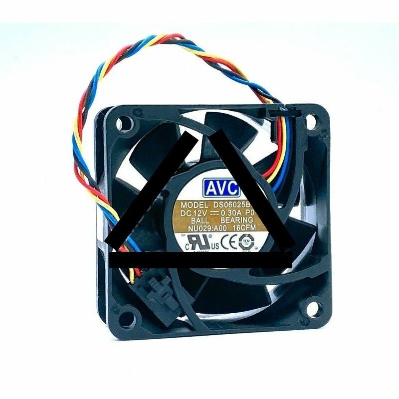 AVC DS06025B12L DC 12V 0.3A 2 Wires / 3 Wires / 4 Wires Axial Cooling Fan