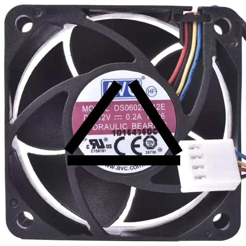 AVC DS06025R12E DC 12V 0.2A 4 Wires Hydraulic Axial Cooling Fan