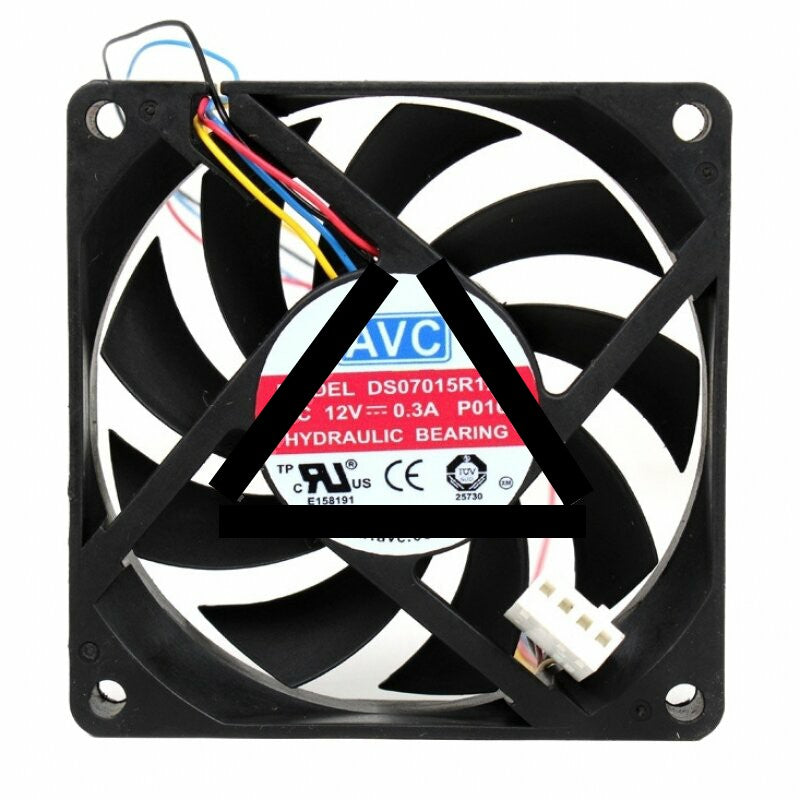 AVC DS07015R12L DC 12V 0.3A 7015 Axial Hydraulic Bearing Cooling Fan