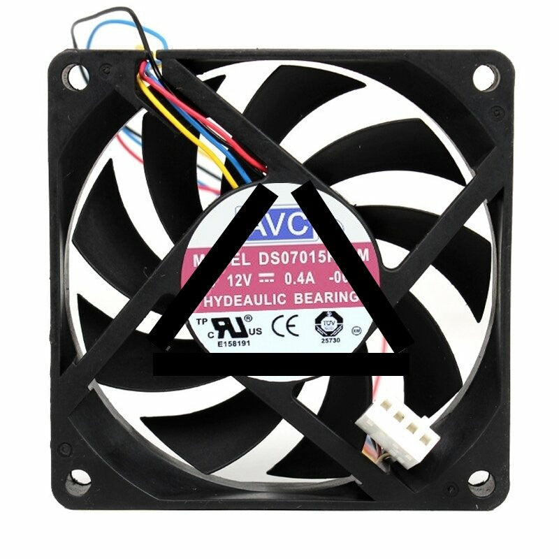 AVC DS07015R12M DC 12V 0.40A 2 Wires / 3 Wires / 4 Wires Axial Cooling Fan