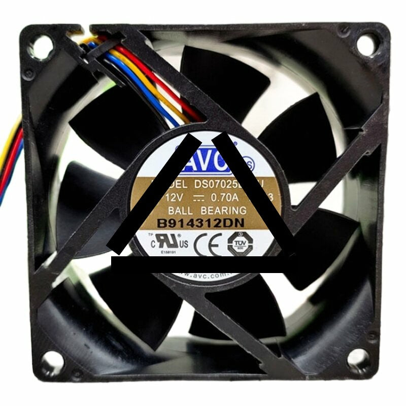 AVC DS07025B12U DC 12V 0.70A 7025 Axial Cooling Fan