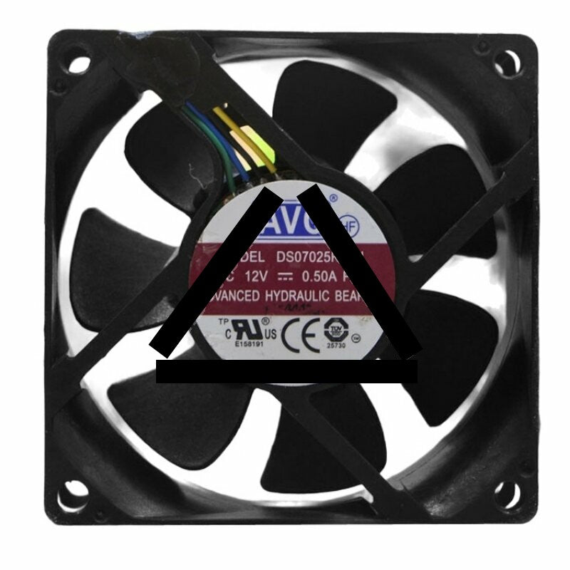 AVC DS07025R12H DC 12V 0.50A 2 Wires / 3 Wires / 4 Wires Axial Cooling Fan