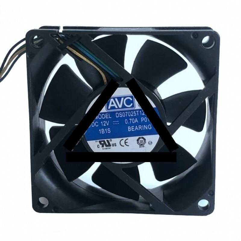 AVC DS07025T12U DC 12V 0.70A 2 Wires / 3 Wires / 4 Wires Axial Cooling Fan