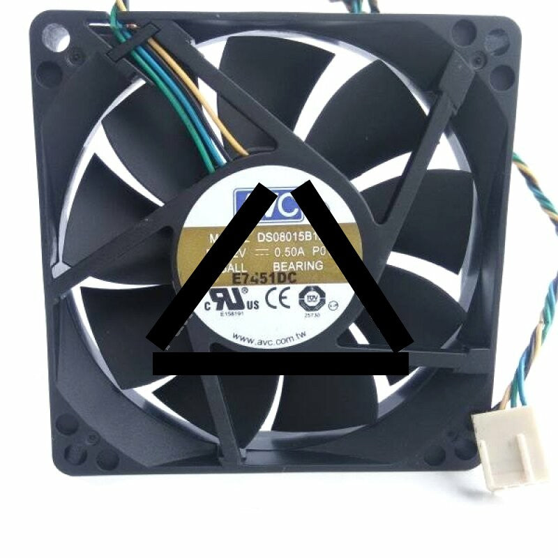AVC DS08015B12H DC 12V 0.50A 2 Wires / 3 Wires / 4 Wires Axial Cooling Fan