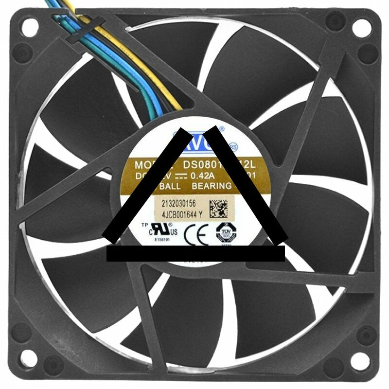 AVC DS08015B12L 12V 0.42A 2 / 3 / 4 Wires Cooling Fan