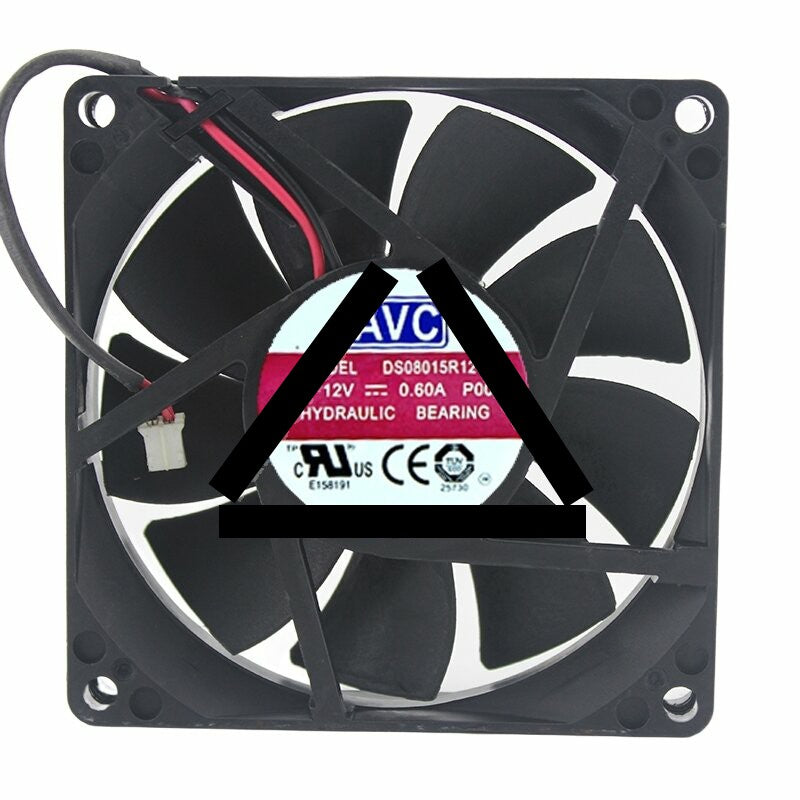 AVC DS08015R12U DC 12V 0.60A 8015 Axial Hydraulic Bearing Cooling Fan