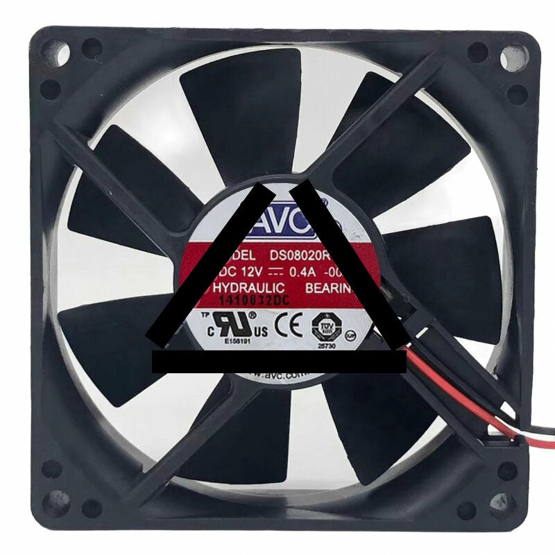 AVC DS08020R12M DC 12V 0.4A 8020 Axial Hydraulic Bearing Cooling Fan