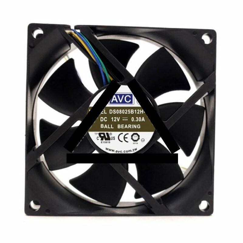 AVC DS08025B12H DC 12V 0.30A 2 Wires / 3 Wires / 4 Wires Axial Cooling Fan