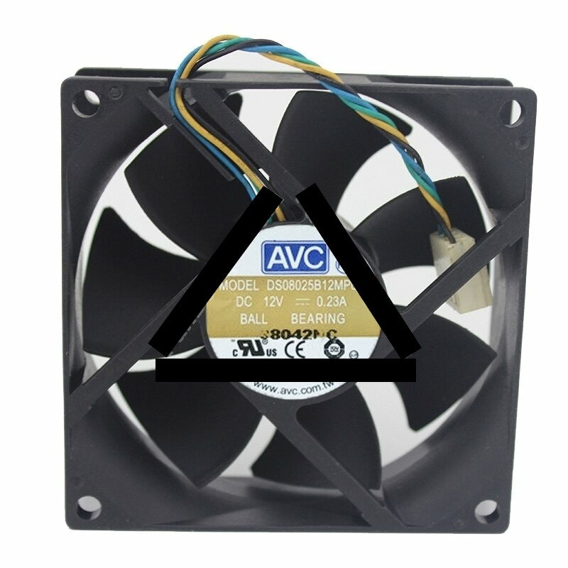 AVC DS08025B12MP088 DC 12V 0.23A 2 Wires / 3 Wires / 4 Wires Axial Cooling Fan