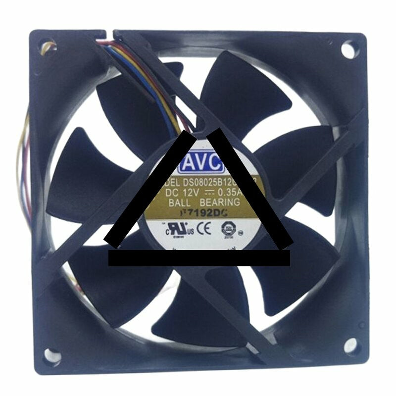 AVC DS08025B12UP042 DC 12V 0.35A 8025 Axial Ball Bearing Cooling Fan