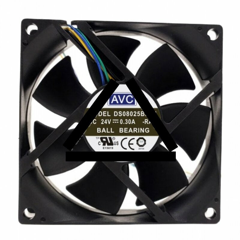 AVC DS08025B24H DC 24V 0.30A 8025 Axial Ball Bearing Cooling Fan