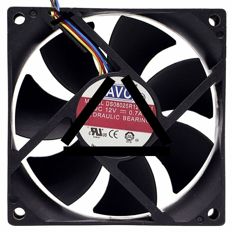 AVC DS08025R12U-011 12V 0.7A Hydraulic Bearing Axial Fan