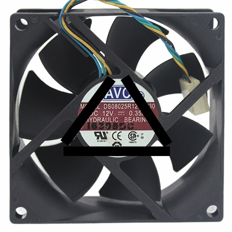 AVC DS08025R12UP030 DC 12V 0.35A Hydraulic Bearing Axial Cooling Fan