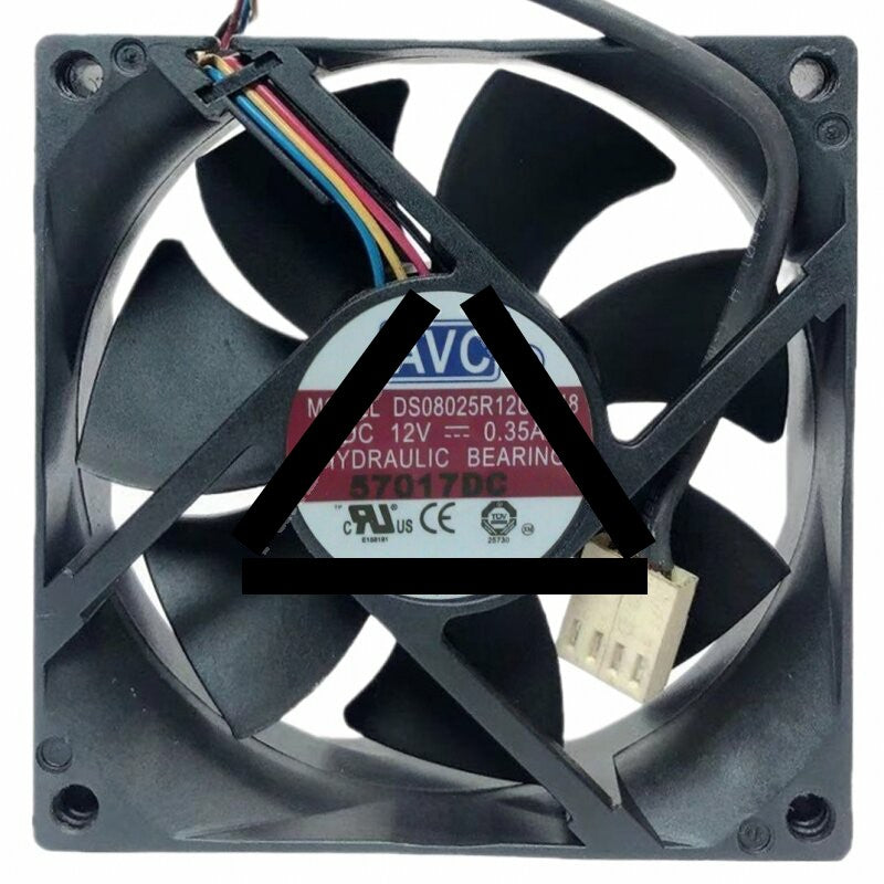 AVC DS08025R12UP048 DC 12V 0.35A Hydraulic Bearing Axial Cooling Fan