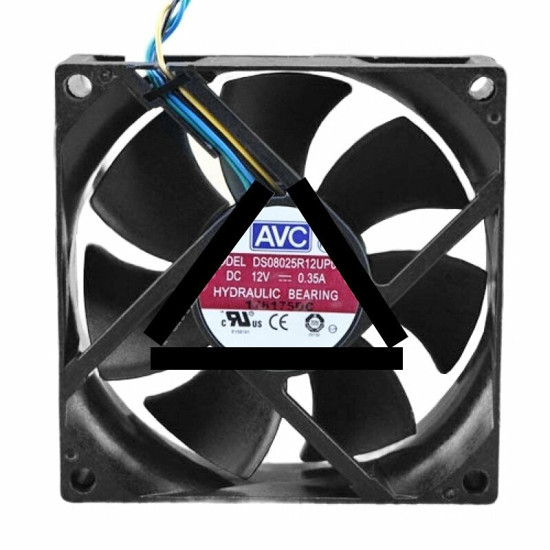 AVC DS08025R12UP059 DC 12V 0.35A 2 Wires / 3 Wires / 4 Wires Axial Cooling Fan