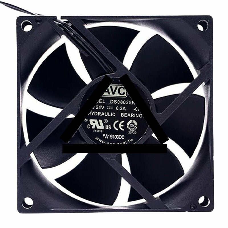 AVC DS08025R24U DC 24V 0.3A 8025 Axial Hydraulic Bearing Cooling Fan