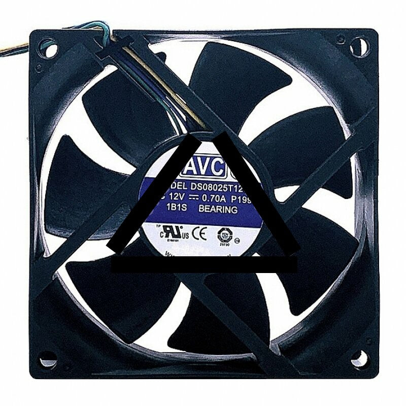 AVC DS08025T12U DC 12V 0.70A 2 Wires / 3 Wires / 4 Wires Axial Cooling Fan