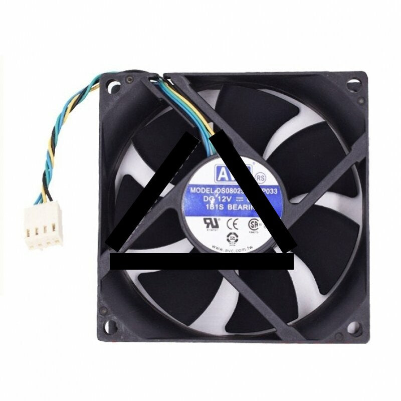 AVC DS08025T12UP033 DC 12V 0.7A 2 Wires / 3 Wires / 4 Wires Axial Cooling Fan