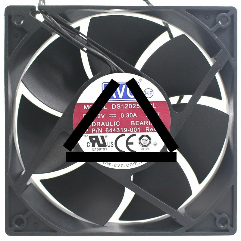 AVC DS12025R12L 12V 0.30A 4 Wires PWM Axial Cooling Fan
