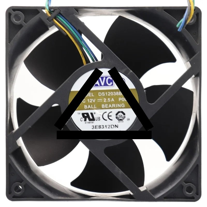 AVC DS12038B12U 12V 2.5A 4 Wires PWM Axial Cooling Fan