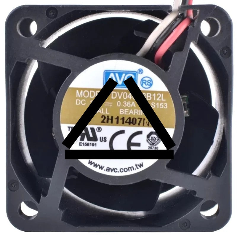 AVC DV04028B12L 12V 0.36A 3 Wires Ball Bearing Cooling Fan