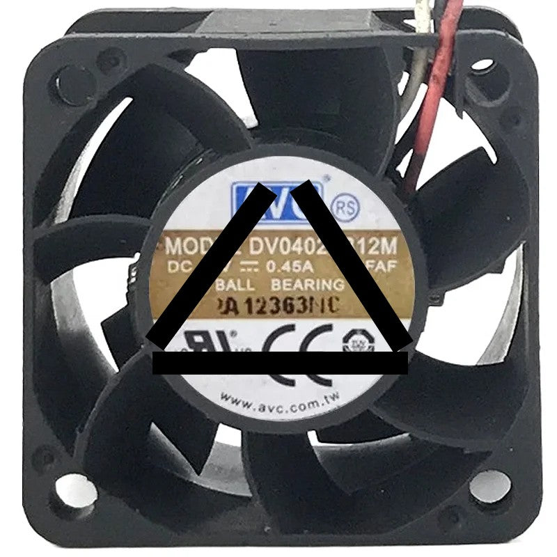 AVC DV04028B12M DC 12V 0.45A 3 Wires Ball Bearing Cooling Fan