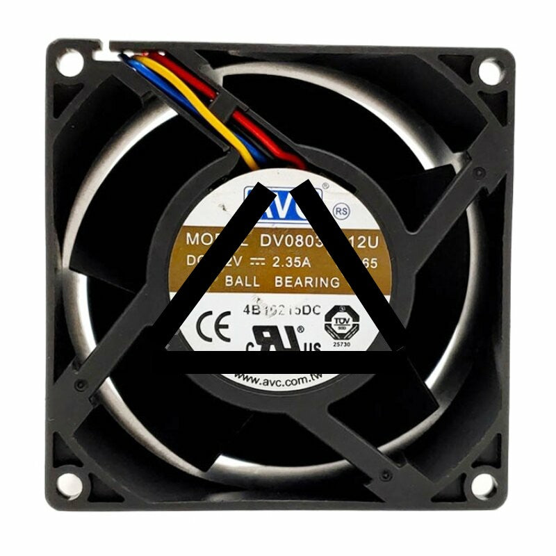 AVC DV08038B12U DC 12V 2.35A 8038 Axial Ball Bearing Cooling Fan
