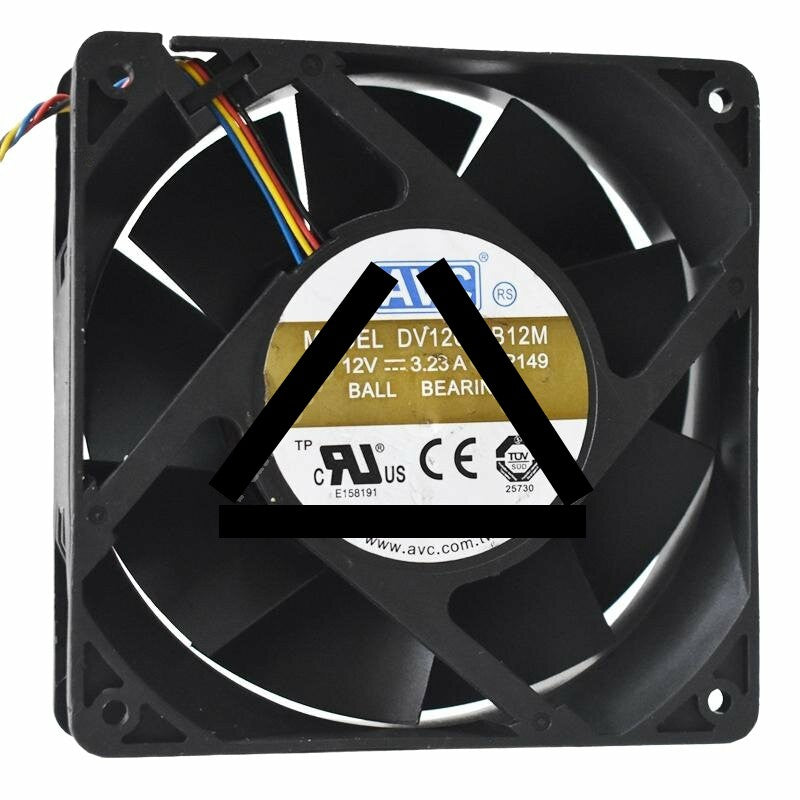 AVC DV12038B12M DC 12V 3.23A 12038 Axial Ball Bearing Cooling Fan