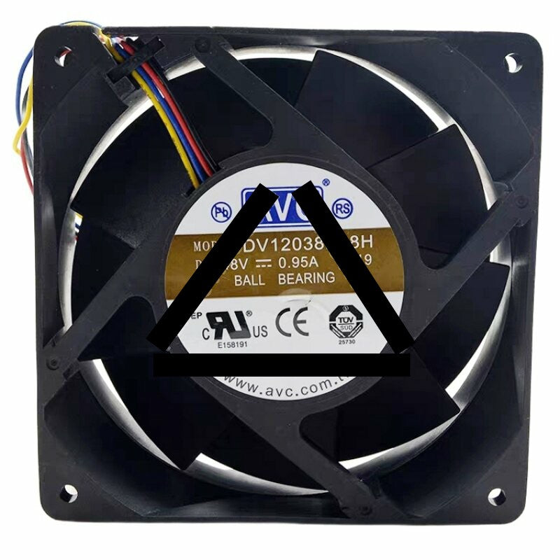 AVC DV12038B48H DC 48V 0.95A 12038 Axial Ball Bearing Cooling Fan