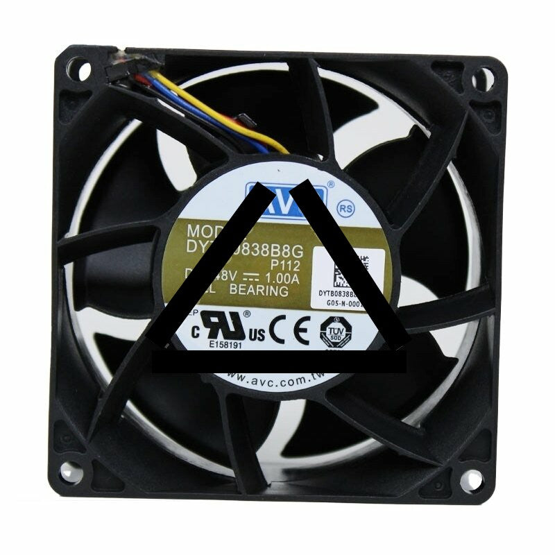 AVC DYTB0838B8G DC 48V 1.00A 4 Wires Axial Cooling Fan