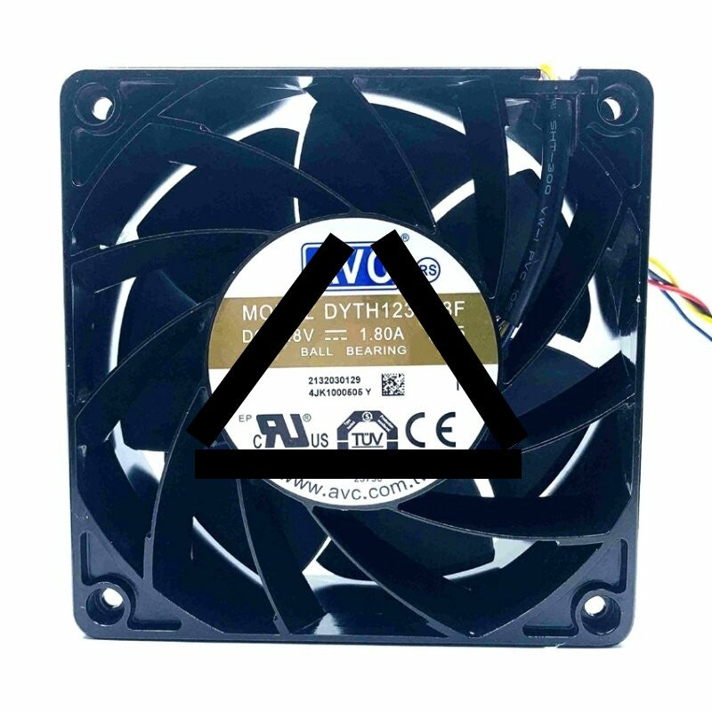AVC DYTH1238B8F DC 48V 1.80A 4 Wires Axial Cooling Fan