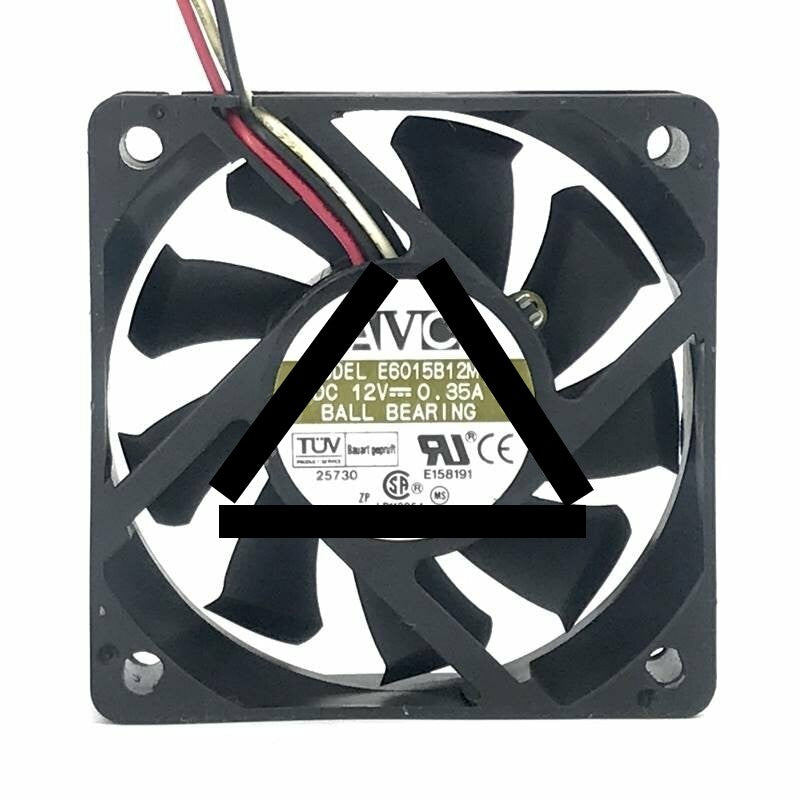 AVC E6015B12MY DC 12V 0.35A 2 Wires / 3 Wires Axial Cooling Fan