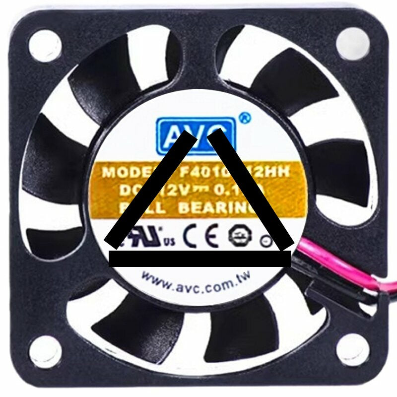 AVC F4010B12HH 12V 0.12A 2 / 3 Wires Axial Cooling Fan