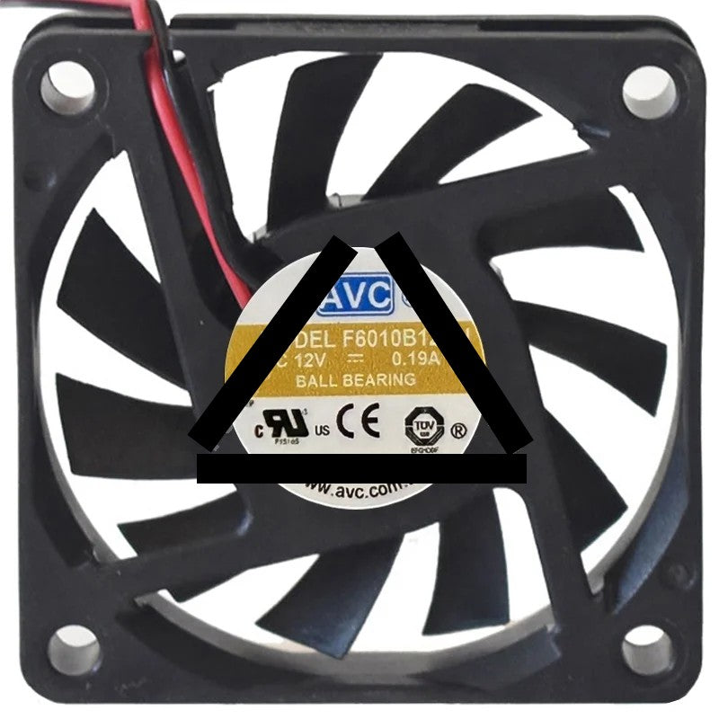 AVC F6010B12HH 12V 0.19A 2 / 3 Wires Axial Cooling Fan