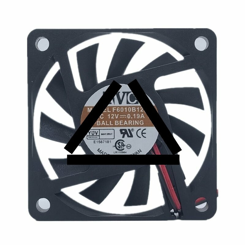 AVC F6010B12HS DC 12V 0.19A 6010 Axial Ball Bearing Cooling Fan
