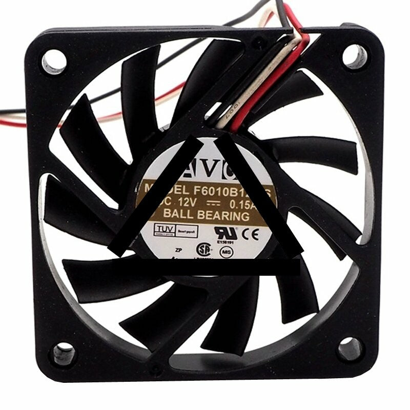 AVC F6010B12MS DC 12V 0.15A 2 Wires / 3 Wires Axial Cooling Fan