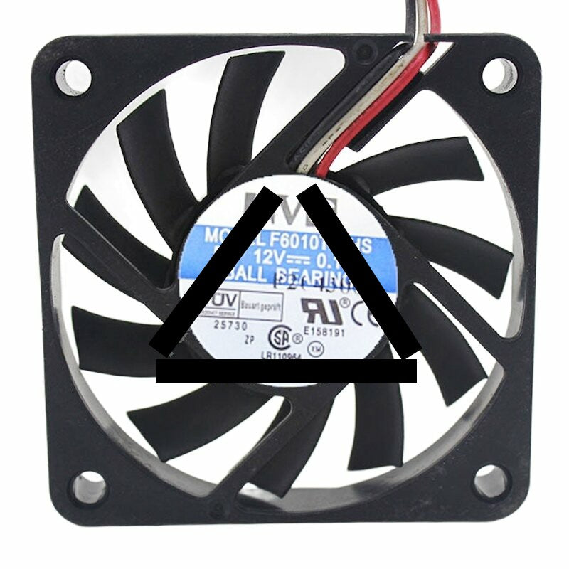 AVC F6010T12HS DC 12V 0.19A 6015 Axial Ball Bearing Cooling Fan