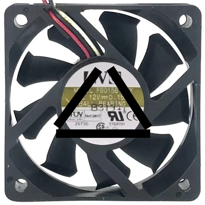 AVC F6015B12HY DC 12V 0.15A 2 / 3 Wires Ball Bearing Cooling Fan