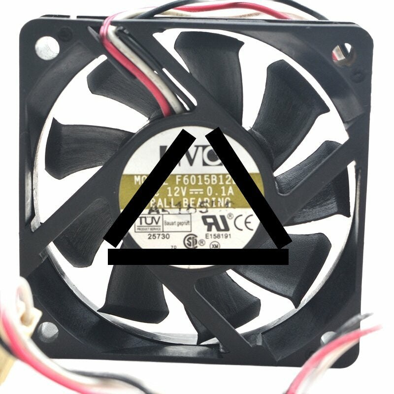 AVC F6015B12LY DC 12V 0.1A 6015 Axial Ball Bearing Cooling Fan