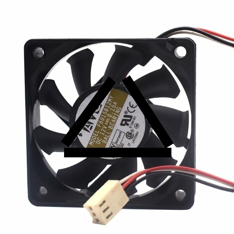 AVC F6015B12MY DC 12V 0.15A 2 Wires / 3 Wires Axial Cooling Fan