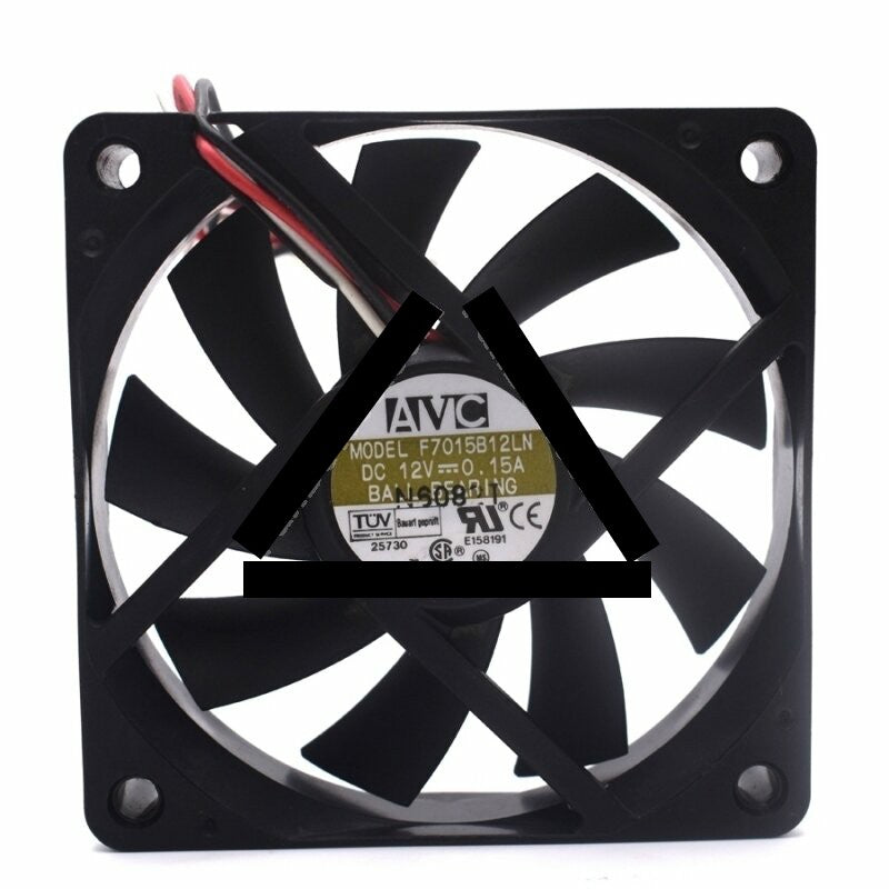 AVC F7015B12LN DC 12V 0.15A 2 Wires / 3 Wires Axial Cooling Fan