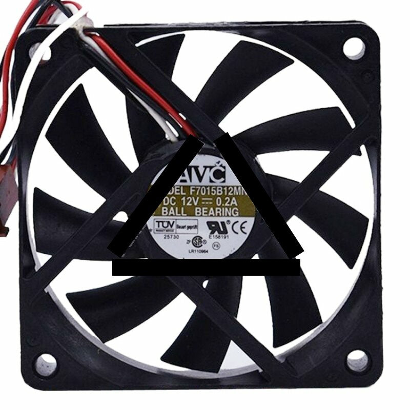 AVC F7015B12MN DC 12V 0.2A 7015 Ball Bearing Axial Cooling Fan