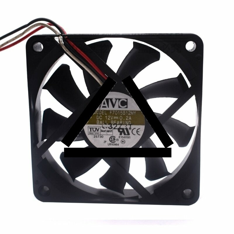 AVC F7015B12MY DC 12V 0.20A 2 Wires / 3 Wires Axial Cooling Fan