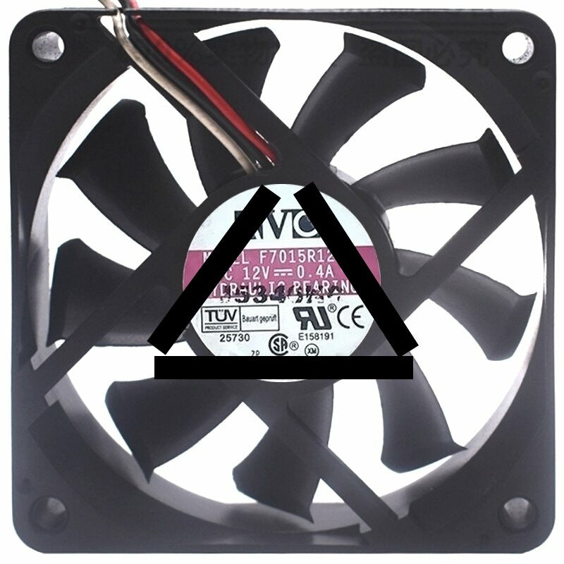 AVC F7015R12UY 12V 0.4A 2 / 3 Wires Axial Cooling Fan